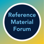 Reference Material Forum